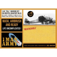 1/48 Bristol Beaufort Mk.IA Full Masking Set for ICM kit