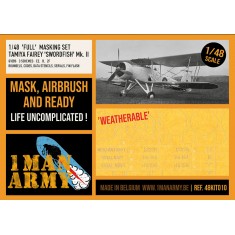 1/48 Fairey Swordfish Mk. II Full Maksing set for Tamiya kit