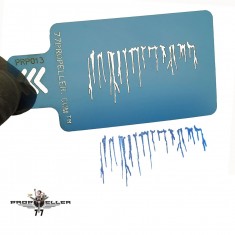 Airbrush Stencil for Fine Details #3 (60mm x 40mm) PP/PVC