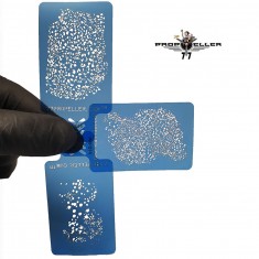 Airbrush Stencil Set #1 (3pcs, each 60mm x 40mm)