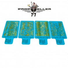 Wood Texture Airbrush Stencil Set #7 (4pcs, 60mm x 40mm)