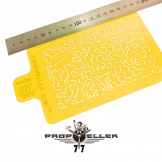All Scale Luftwaffe WWII Shingles Camouflage Stencil #3