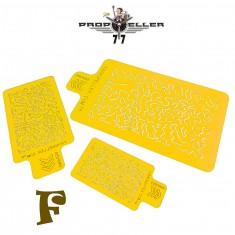 Luftwaffe WWII Shingles Camouflage Stencil Set F (3pcs)