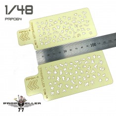 1/48 Italian Aircraft Camouflage Airbrush Template #1 (2pcs)
