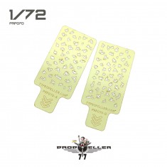 1/72 Italian Aircraft Camouflage Airbrush Template #3 (2pcs)