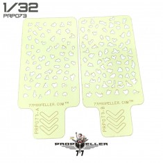 1/32 Italian Aircraft Camouflage Airbrush Template #2 (2pcs)