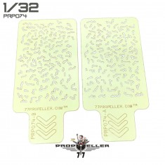 1/32 Italian Aircraft Camouflage Airbrush Template #3 (2pcs)