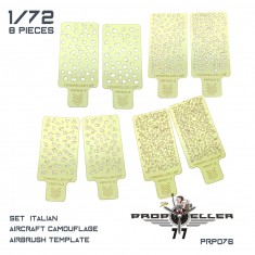 1/72 Italian Aircraft Camouflage Airbrush Template Set (8pcs)
