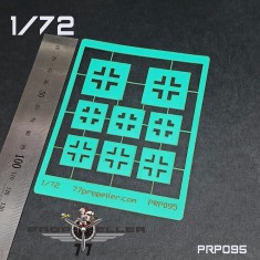 1/72 Luftwaffe Balkenkreuze Late Stencil #1