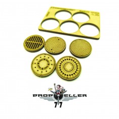 1/35 Manhole Covers #1 (5pcs, HDFS wood)