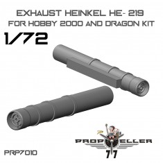 1/72 Heinkel He 219 Exhausts for Hobby 2000 and Dragon Kits