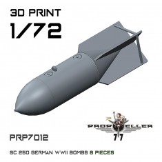 1/72 WWII German SC 250 Bombs (6pcs)