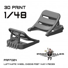 1/48 Luftwaffe Post-War Wheel Chocks (4pcs)