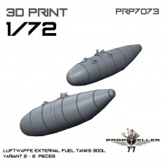 1/72 Luftwaffe 300L External Fuel Tanks Variant 2 (2pcs)