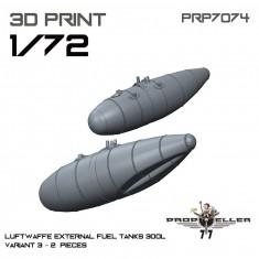 1/72 Luftwaffe 300L External Fuel Tanks Variant 3 (2pcs)