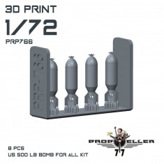 1/72 US 500lb Bombs (8pcs)