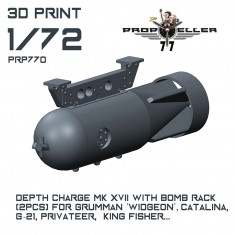 1/72 Mk.XVII Depth Charges with Bomb Racks (2pcs)