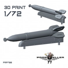 1/72 RS-132 Soviet WWII Rockets (4pcs)