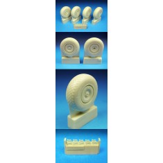 1/32 Heinkel He 219 Diamond Tread Main Wheels for Revell / Zoukei Mura kits