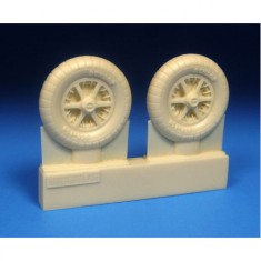1/32 Messerschmitt Bf 109E/F Mainwheels with Ribbed Tyres