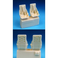 1/48 WWII Russian Fighter Seats with Belts for Tamiya kit