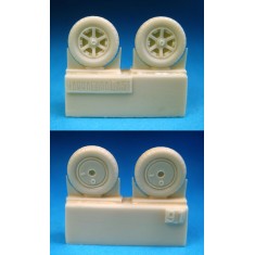 1/72 Messerschmitt Bf 109B/C/D/E Main Wheels for Airfix/Tamiya/ICM/Academy/Hasegawa..