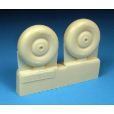 1/72 Bristol Beaufighter Late Wheels Set - No Tread (2 Resin Wheels)