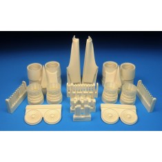1/72 Rockwell B-1B Lancer Late Exhaust and Rear Nacelle Set for Monogram kit