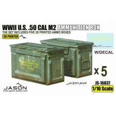 1/16 WWII US .50 Cal M2 Ammunition Box (5pcs)