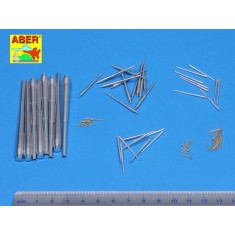 1/200 Bismarck Barrels (380mm x8, 150mm x12, 105mm x16, 37mm x16, 20mm x22) for Trumpeter