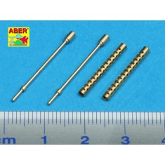 1/25 Set of 2 Turned US Barrels for Browning M-1919 A4 with two part Muzzle