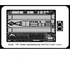 1/35 Polish Twin Turret Tank 7 TP Detail Set for Mirage Hobby kits