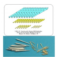 1/350 WWI German Barrels Set for Konig/Grosser Kurfurst/Markgraf/Kronprinz