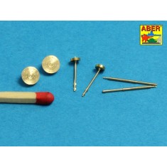 1/35 Barrels (2pcs) for Soviet Tank 7.62mm DT Machine Gun