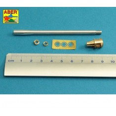 1/35 US T26E3 M26 Pershing 90mm M3 Barrel w/Muzzle Brake for Tamiya kits