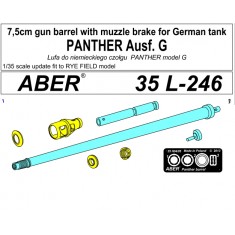 1/35 Panther Ausf.G 7.5cm Gun Barrel w/Muzzle Brake for Rye Field Model