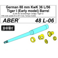 1/48 German Tiger I Early 88mm KwK 36 L/56 Barrel for AFV Club/Tamiya kits