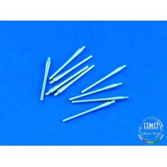 1/700 46.0cm Barrels for Japanese Warships Yamato, Musashi (9pcs)