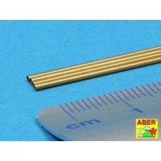Brass Tubes 1.00x0.10mm (Length: 250mm, 4pcs)