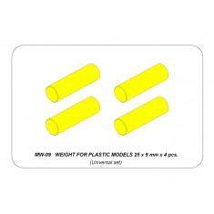 Weight for Plastic Models (25 x 9 mm, 4pcs) 