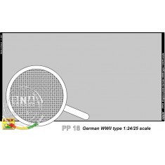 Engrave Plate (140mm x 77mm) - German Type for 1/24 & 1/25 scale
