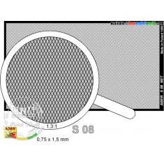 Photo-etched Net 0.75mm x 1.5mm (Net Dimension without frame: 75mm x 42mm)