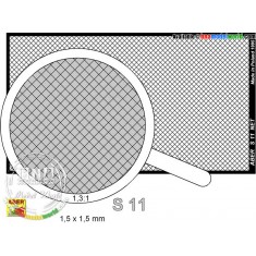 Photo-etched Net 1.5mm x 1.5mm (Net Dimension without frame: 75mm x 42mm)