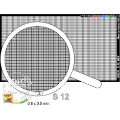 Photo-etched Net 0.8mm x 0.5mm (Net Dimension without frame: 75mm x 42mm)