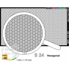 Net with Hexagonal Mesh 1.85mm x 1.7mm (Dimensions: 75mm x 42mm)