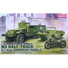 1/72 M3 HALF TRACK & 1/4ton Amphibian Vehicle