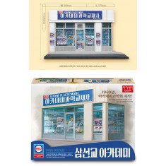 1/24 Plastic Model Shop 1969 Storefront Diorama Building