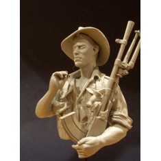 1/10 WWII Bren Gunner in Asia and Pacific (1 Resin Bust)