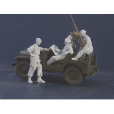 1/35 Mercenaries in Africa Set #1 for M38 A1 Jeep (4 Resin Figures with Optional Heads)