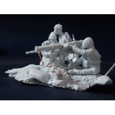1/24 (75mm scale) WWI Turkish Maxim Crew (3 figures, Maxim MG & base)